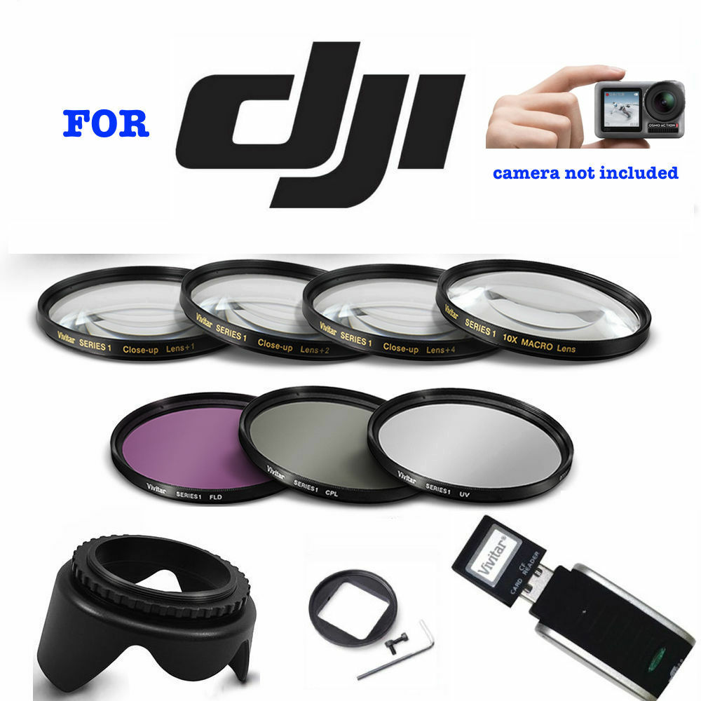 DJI OSMO ACTION CAMERA ACCESSORY KIT CLOSE UP MACRO + FILTER KIT ADAPTOR INC
