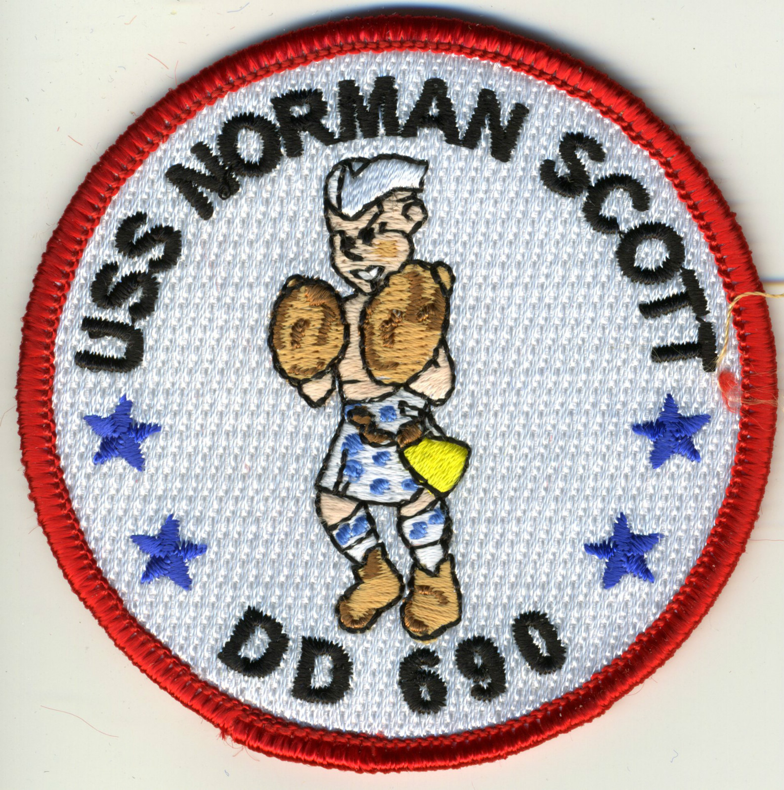 USS Norman Scott DD 690 - 3 inch FE BC Patch Cat No C6634