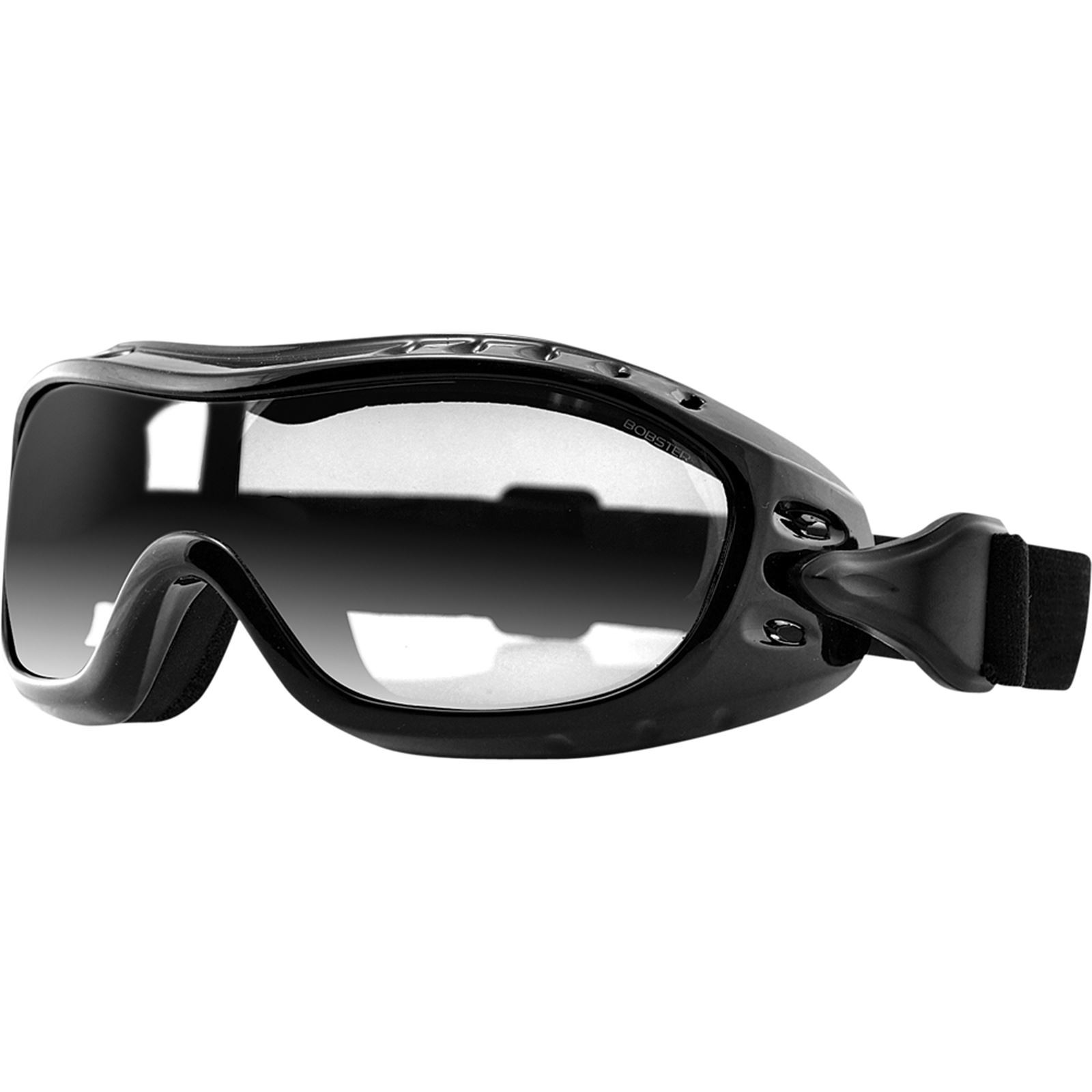 Bobster Nighthawk OTG Goggles - Black with Clear Lens BHAWK01C