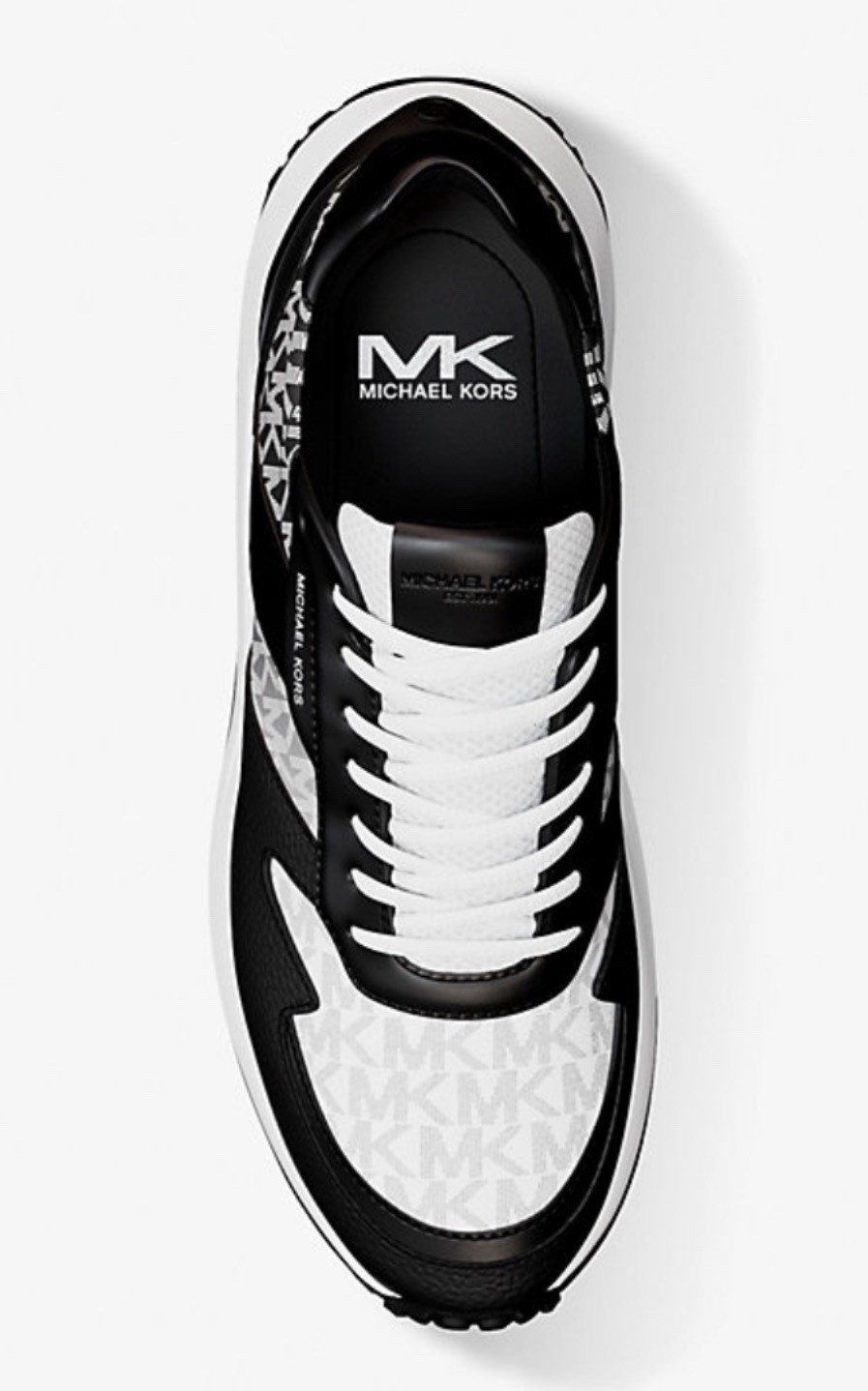 Michael Kors Dax Ombre Signature Logo Men's US 10.5 Trainer Shoes Black