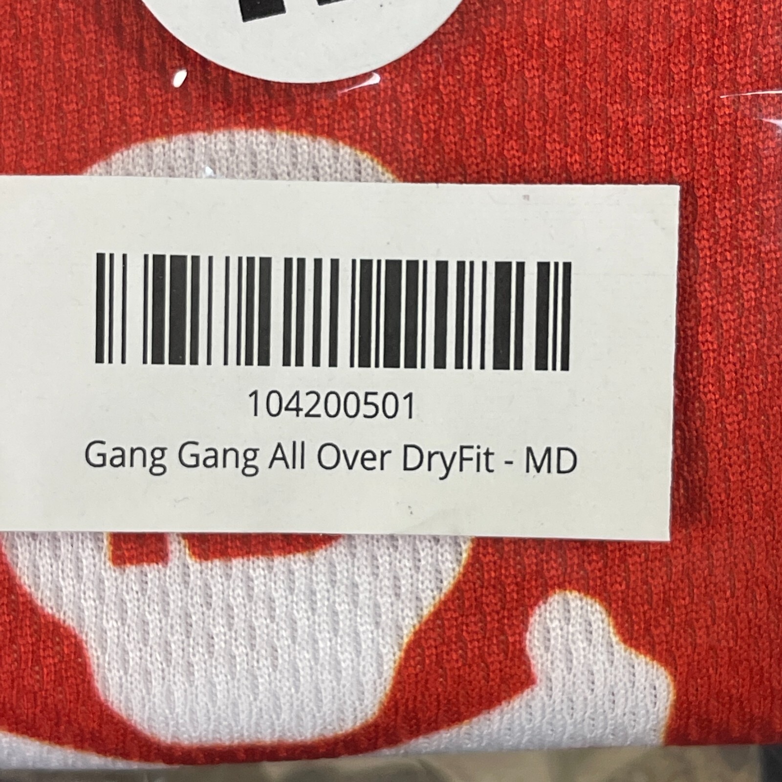 NEW HK Army Dri Fit T-Shirt - Gang Gang All Over - Medium