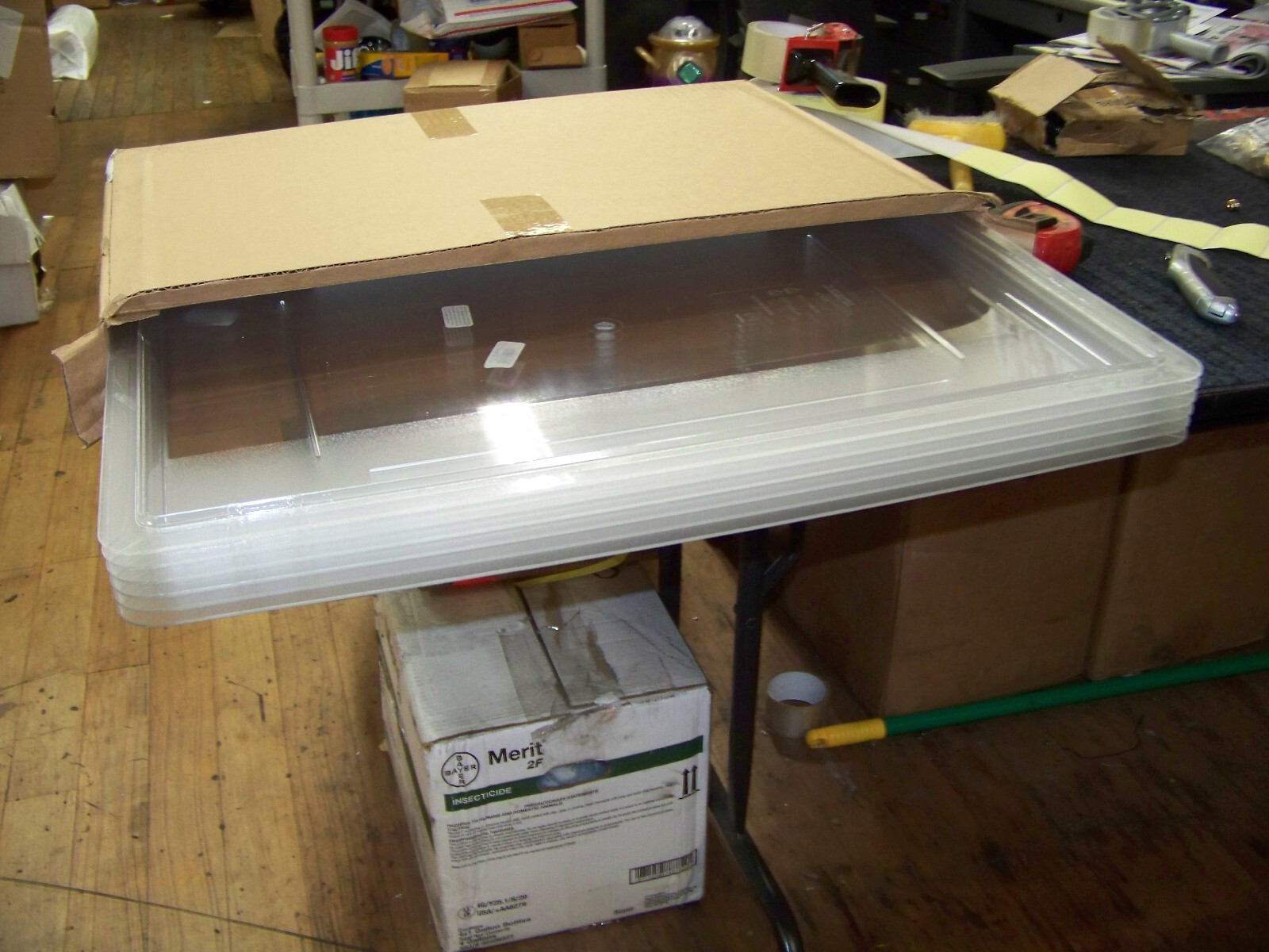 Lot of 6 Carlisle 18" X 26" PC Lid Clear 1062707 New