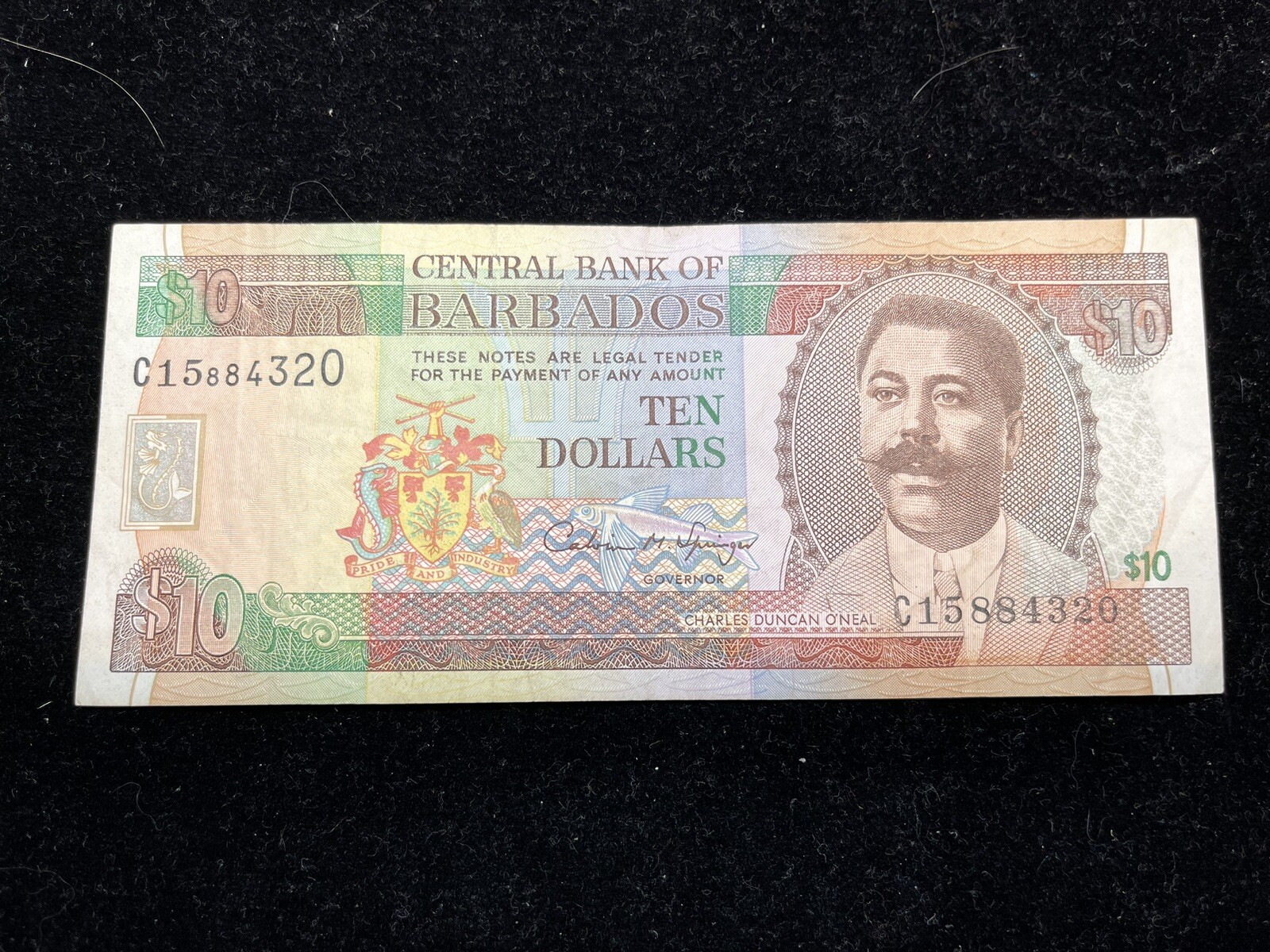 Babardos 10 Dollars Banknote Excellent Condition