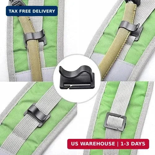 4pcs Black Water Bladder Tube Clips for Hydration Pack,Universal Hydration Pack