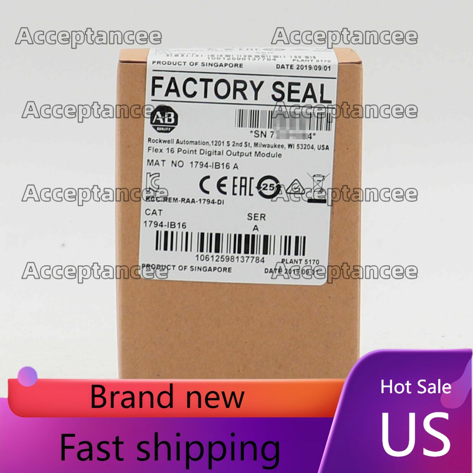 Allen-Bradley 1794-IB16 1794IB16 SER A Flex I/O Input Module US Free Tax