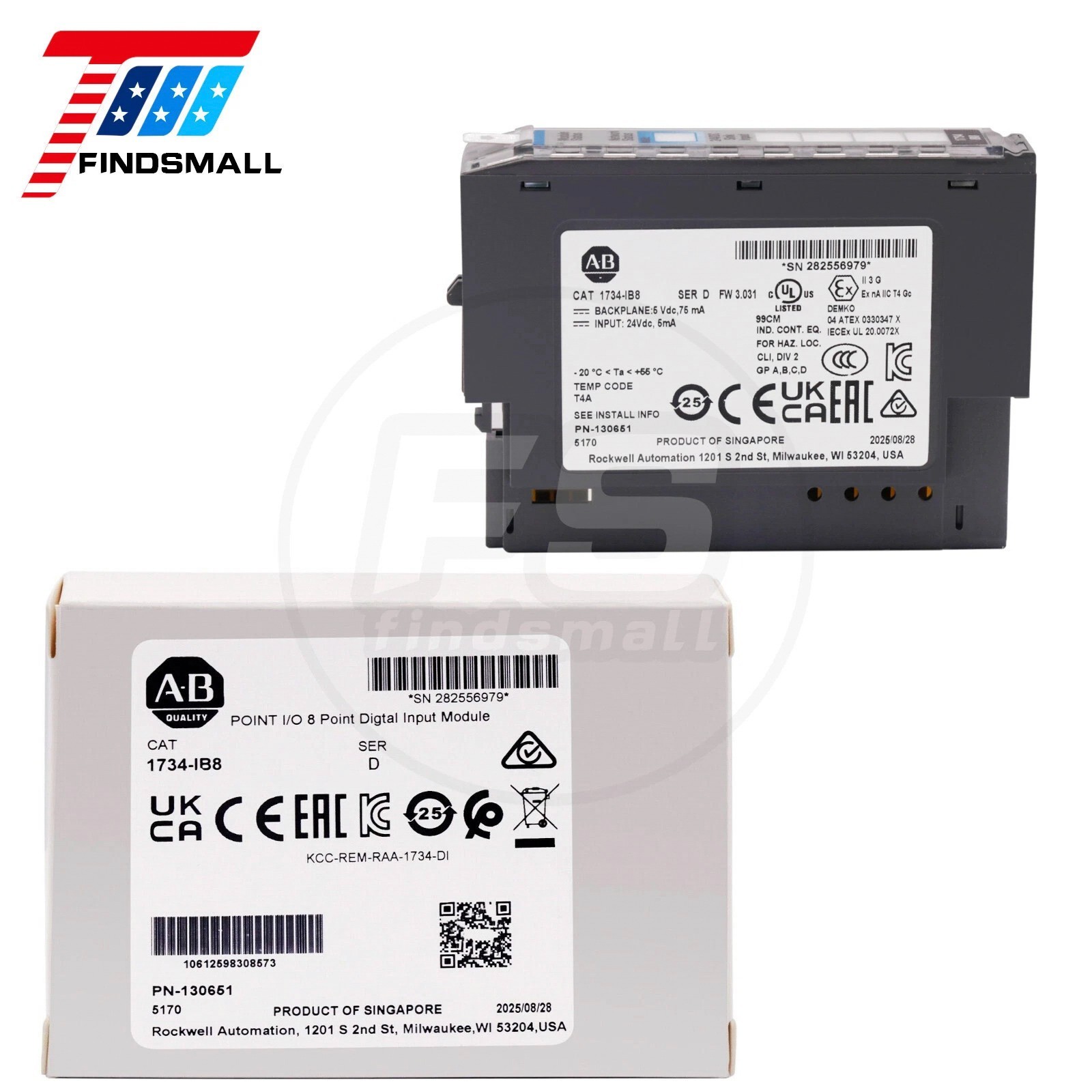 2025 New Factory Seal Allen-Bradley 1734-IB8 8 Point Digital Input Module
