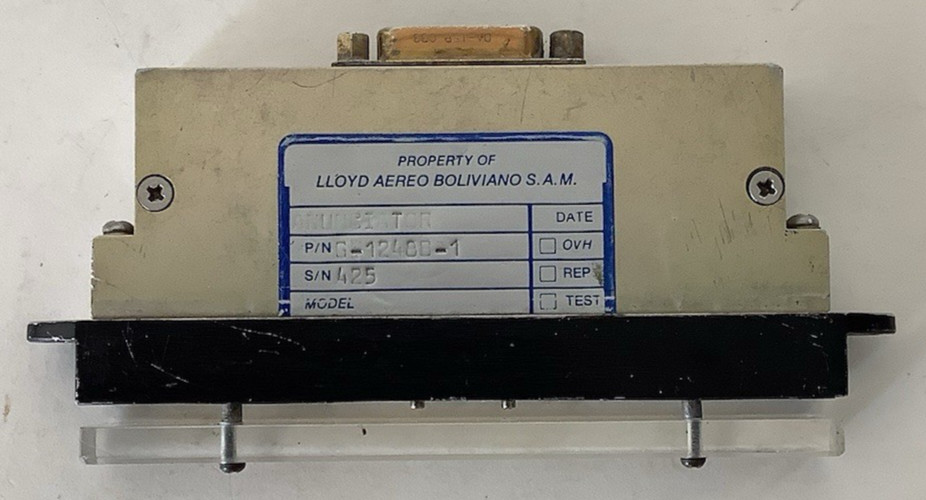 Gables Engineering G-1248B-1 Annunciator Dim Panel Lloyd Aereo G1248B1