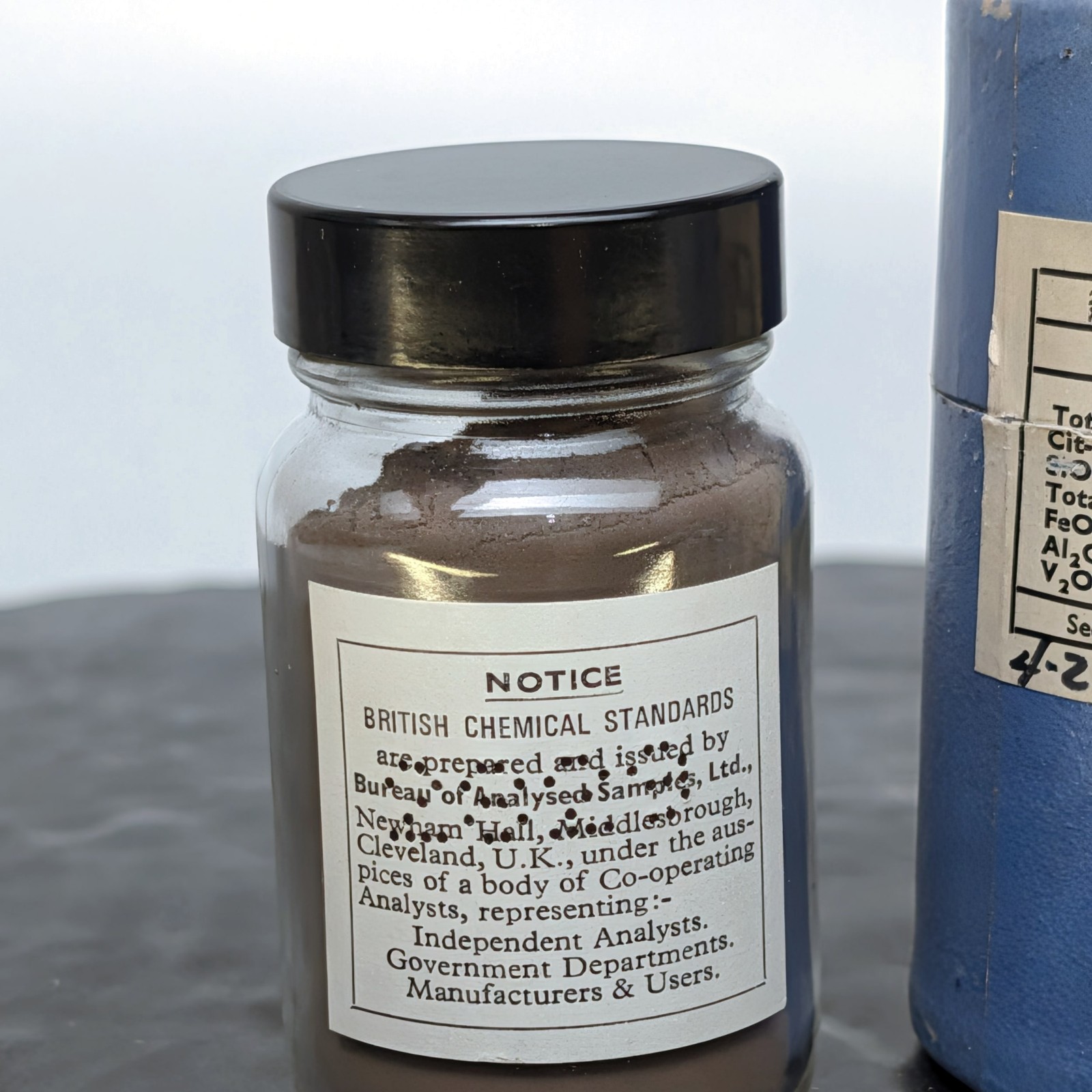 British Chemical Standards 381 Basic Slag Reference Material Full Bottle âï¸