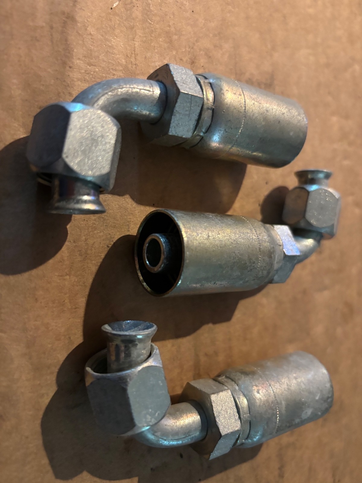 3 pcs lot. EATON WEATHERHEAD  Equal 08U-668 Hydraulic Hose Crimp Fittings