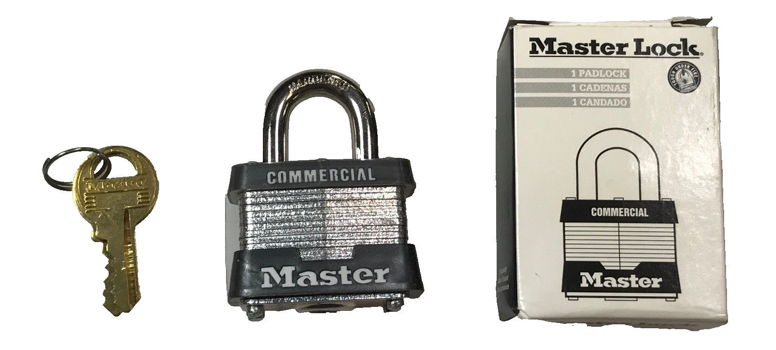 Master Lock 3KA-3596 Keyed Alike Padlock Commercial Security Lock