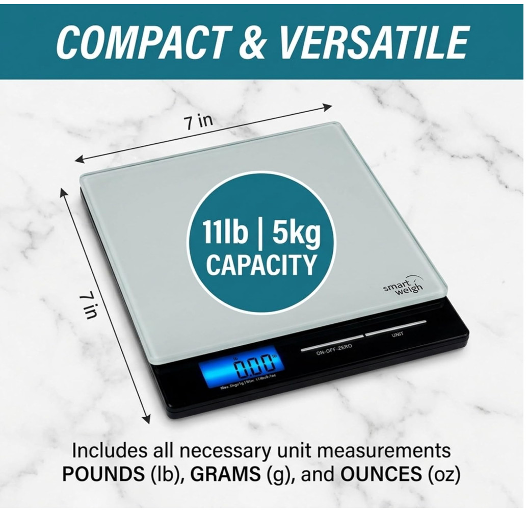 Smart Weigh Professional USPS Postal Scale with Multiple Weighing Modes