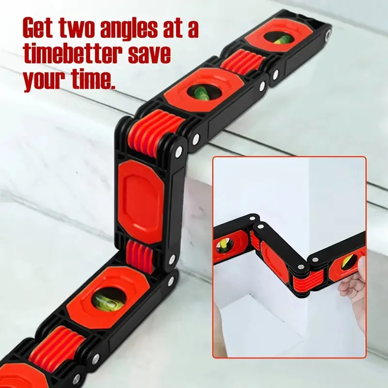 1pc Multi-Functional Foldable Level Meter Multi-Angle Measurement Pipes Building