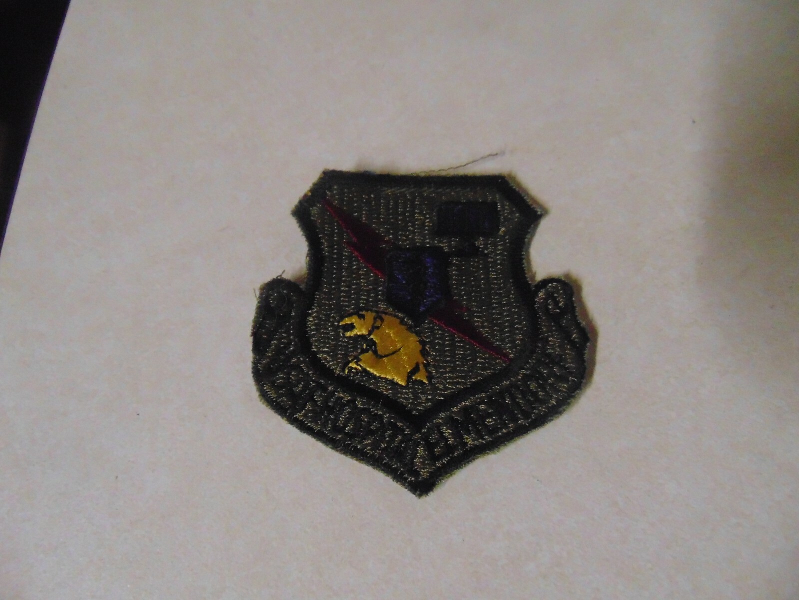 MILITARY PATCH SEW ON OLDER POCKET US AIR FORCE USAF HOSPITAL ELMENDORF