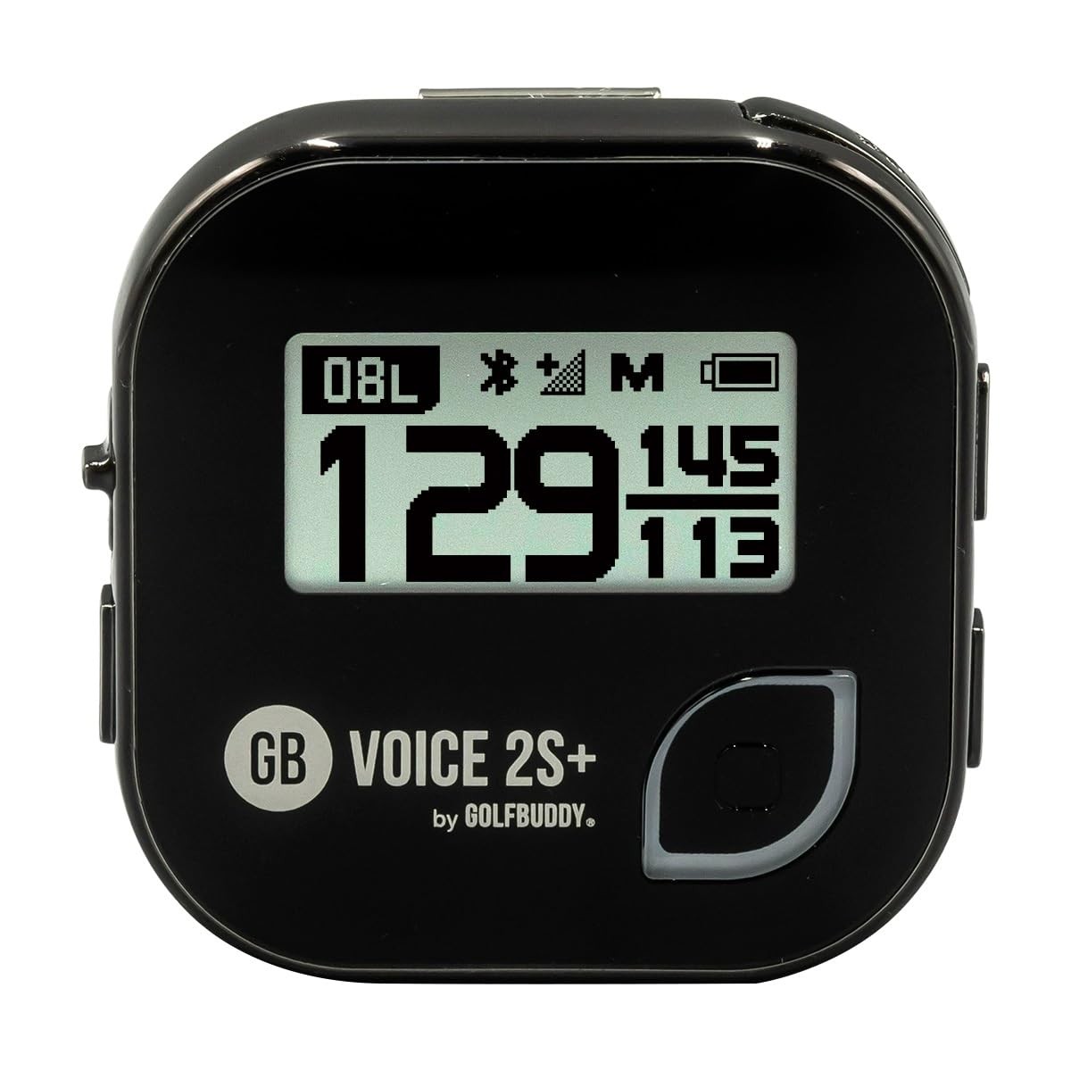 GOLFBUDDY Voice 2S+ Talking GPS Rangefinder, Clip on Hat Golf Navigation, Slo...