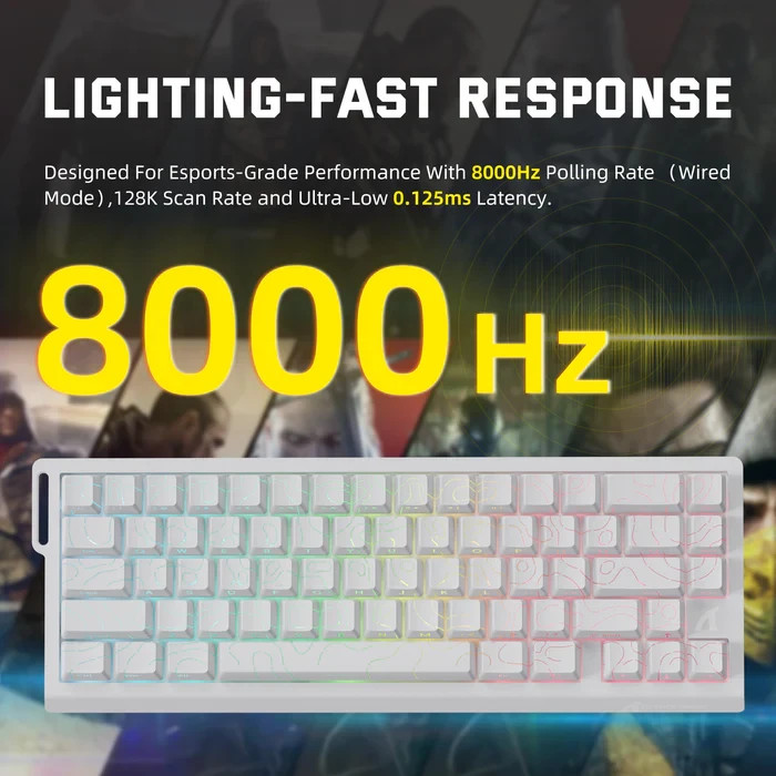 ATTACK SHARK X68PRO HE Wireless Rapid Trigger Mechanical Magnetic Keyboard