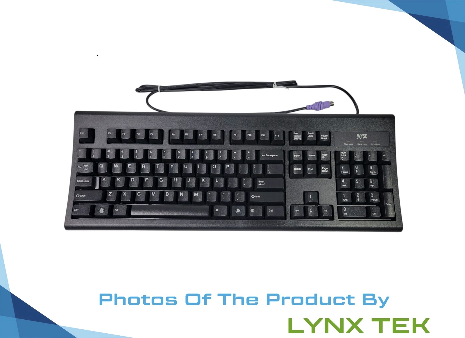 New OEM Wyse Dell Keyboard KB-3923, 104 Key Pad PS/2 6-pin Plug, P/N: 770413-01L