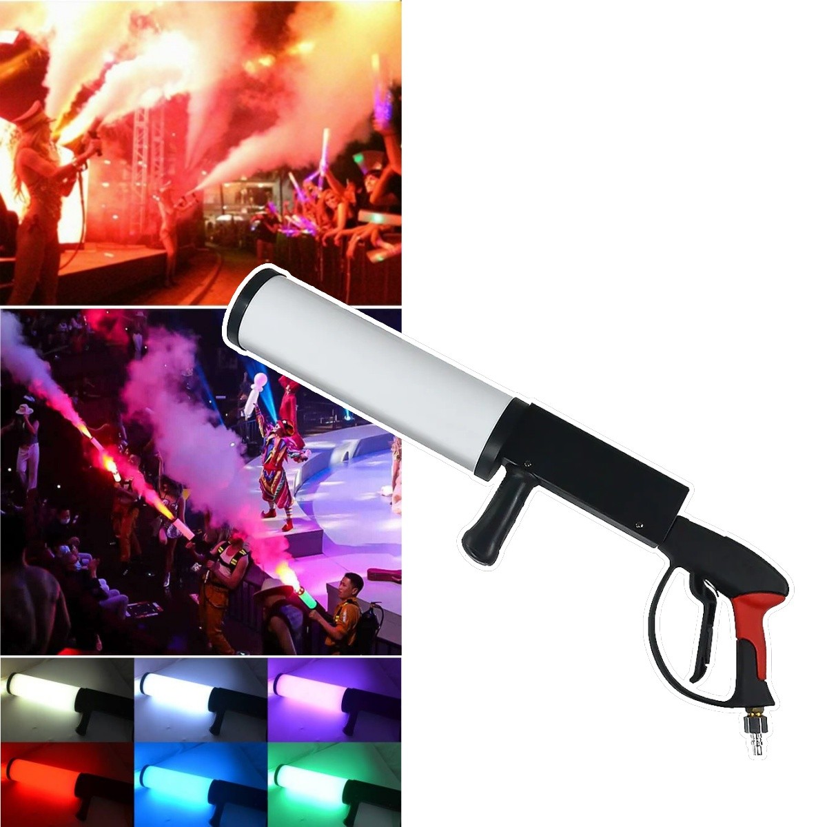 LED CO2 Gun Cryo Fog Stage Effect CO2 Jet Machine With 3M CO2 Hose | USA STOCK