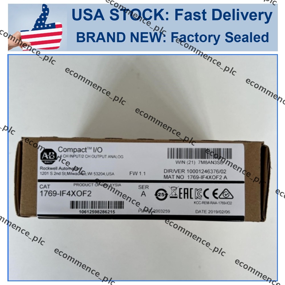 NEW PLC NEW IN BOX 1769-IF4XOF2 CompactLogix 6 Pt A/I and A/O Module