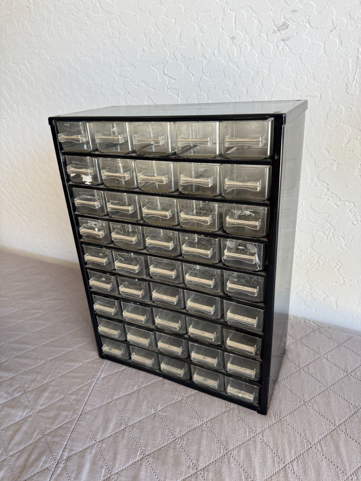 Vintage Flambeau 45 Drawer Parts Station Steel Storage Cabinet Metal Rust Free