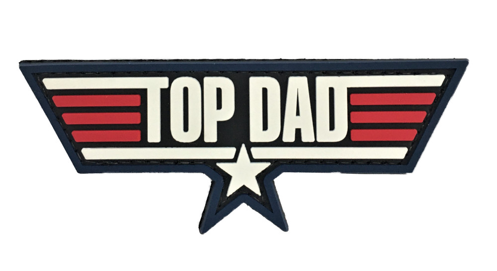 TOP DAD TOPGUN Movie PVC Patch  (Maverick Mitchell F-14 F-18 F-35 Miramar) 103