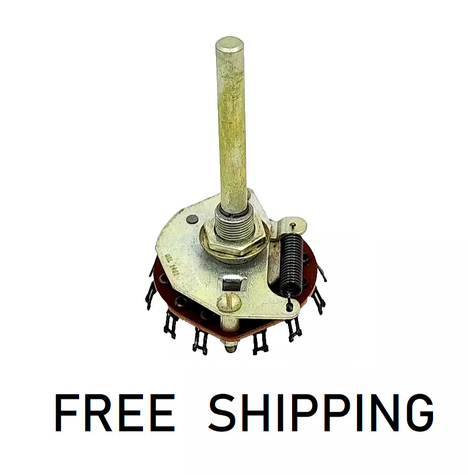 (1x) 1.5A / 28VDC - 500mA / 114VAC - 2 Position Rotary Switch - Centralab 1451