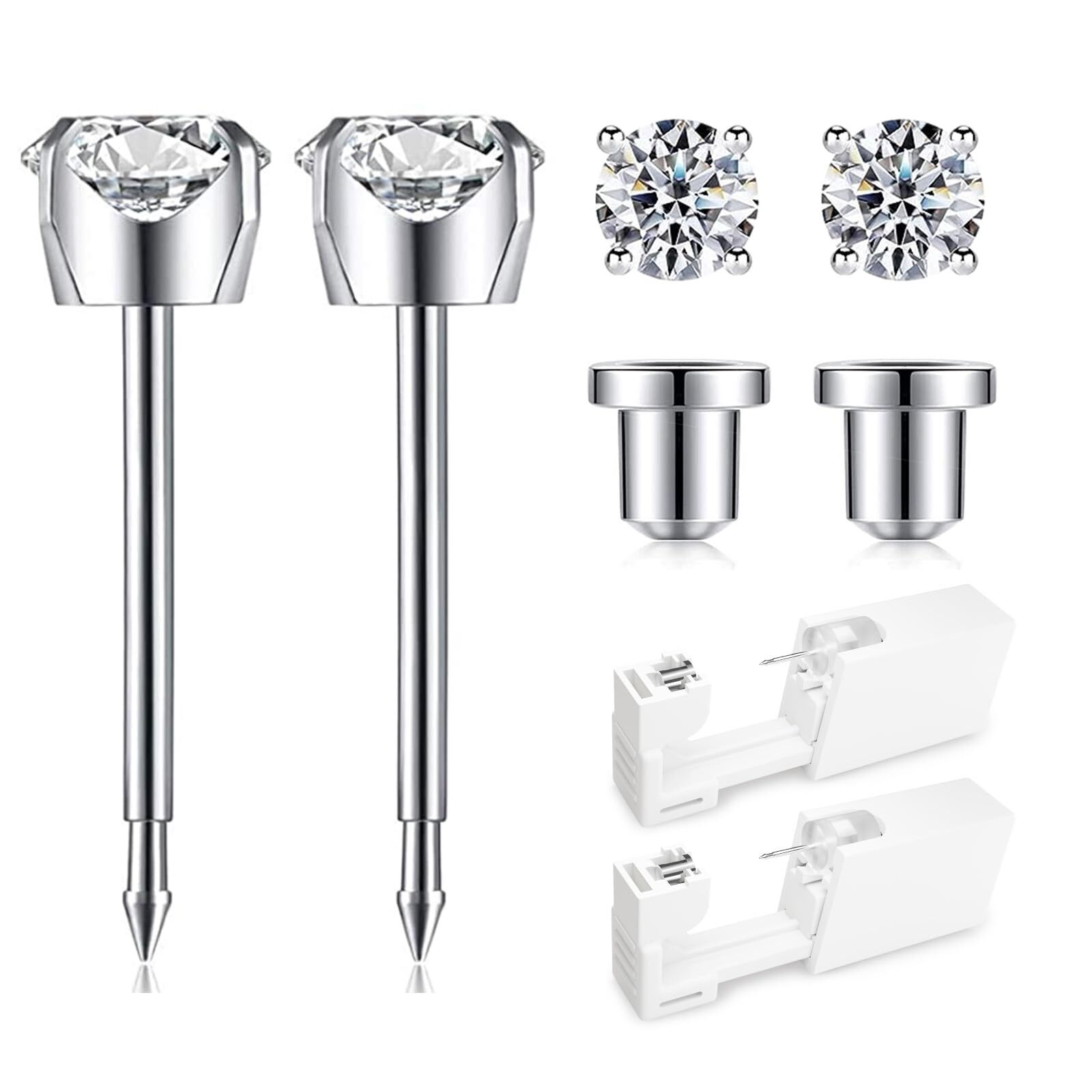 Ear Piercing Kit | Disposable Ear Piercing Gun Kit Made in 316L Surgical Stai...