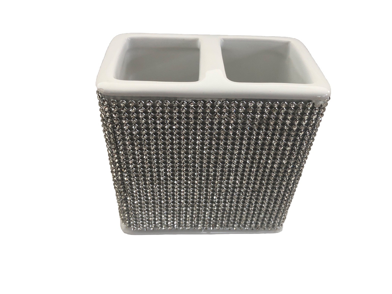 New Rachel Zoe Bling Rhinestone Bathroom Accessories Toothbrush Holder