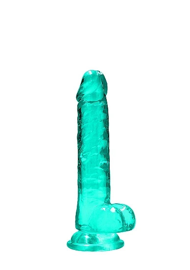 Realrock 7In Realistic Dildo W/ Balls Turquoise