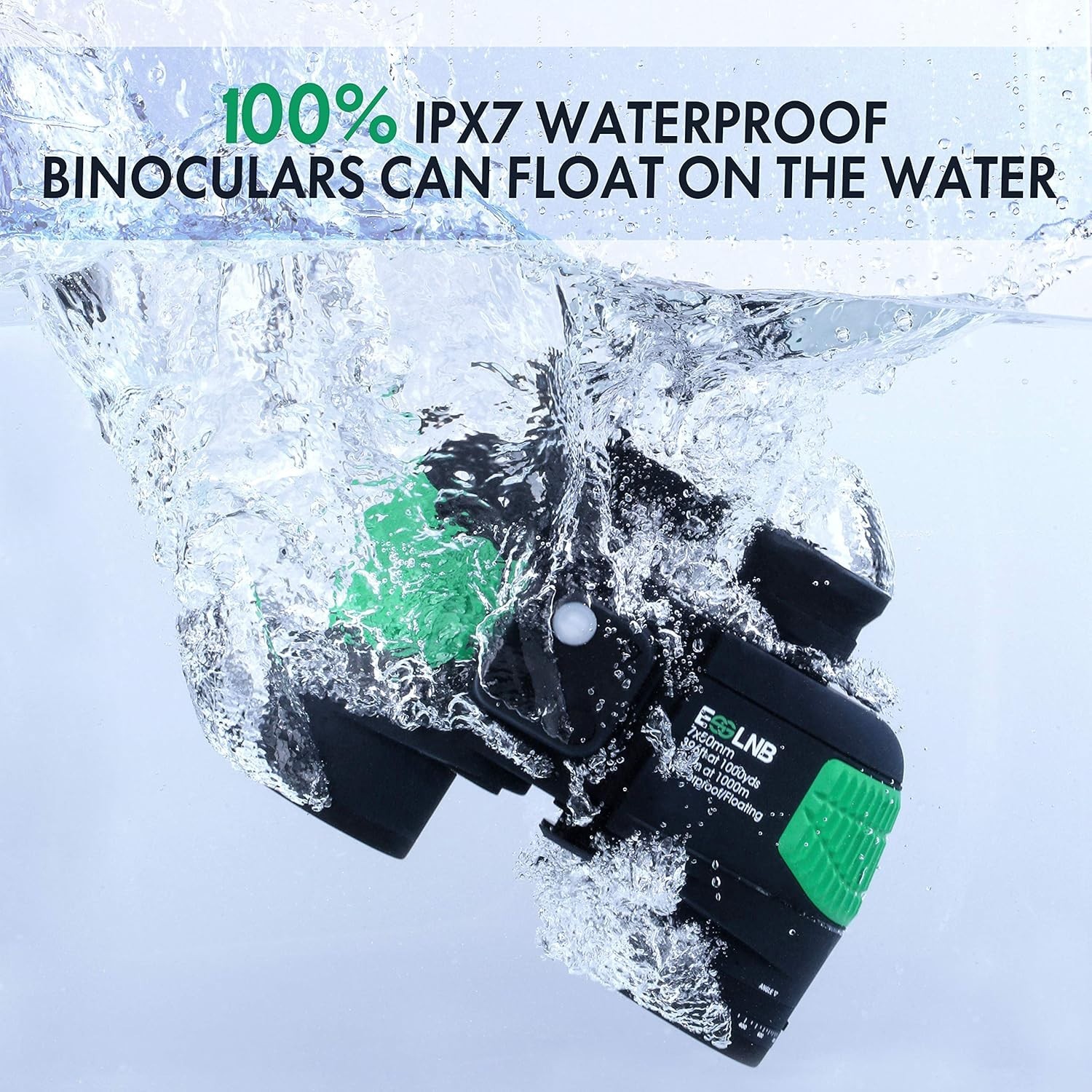 Marine Binoculars with Rangefinder & Compass=