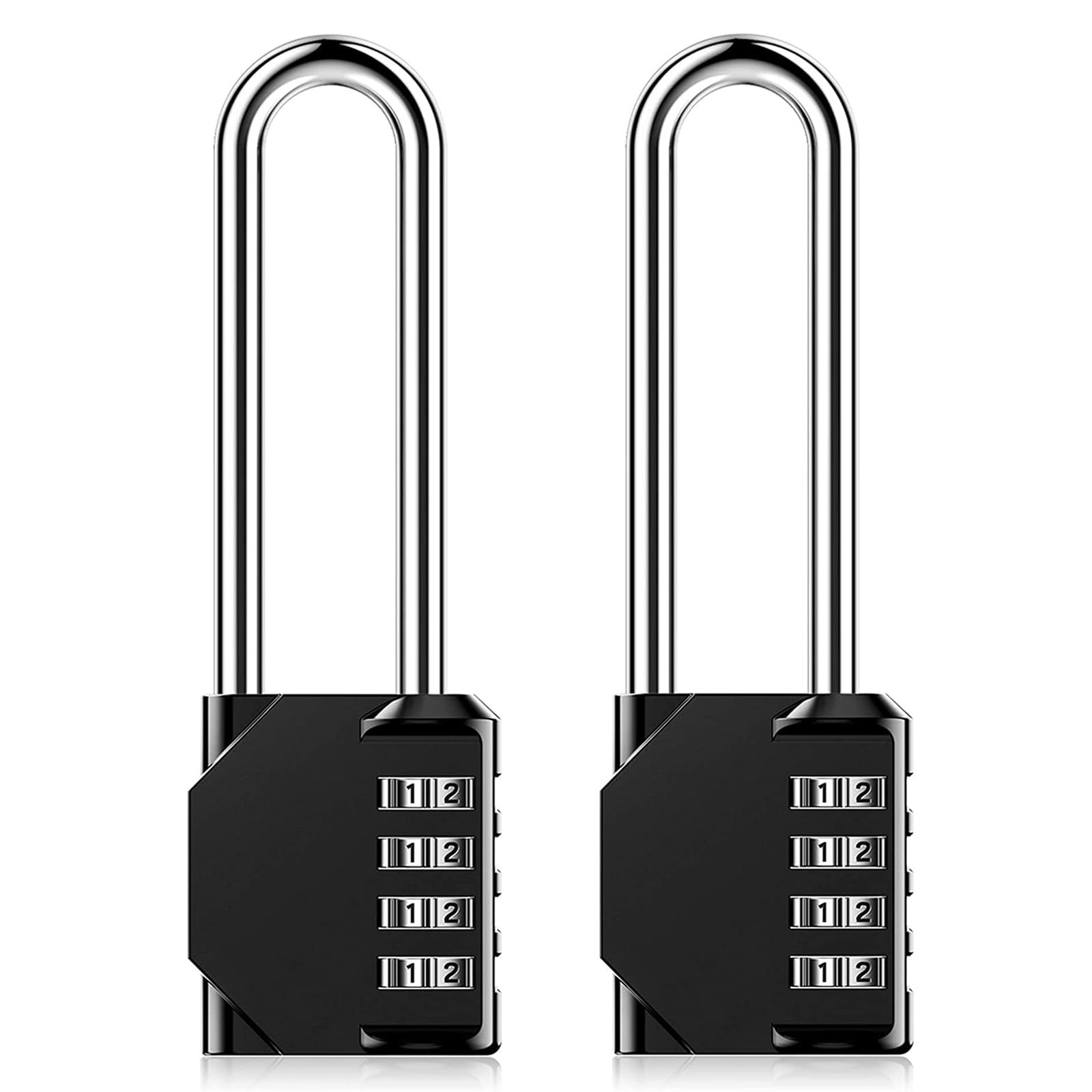 AIHYTU 3.2 Inch Ultra Long Shackle 2 Pack, Black (3.2 Shackle)