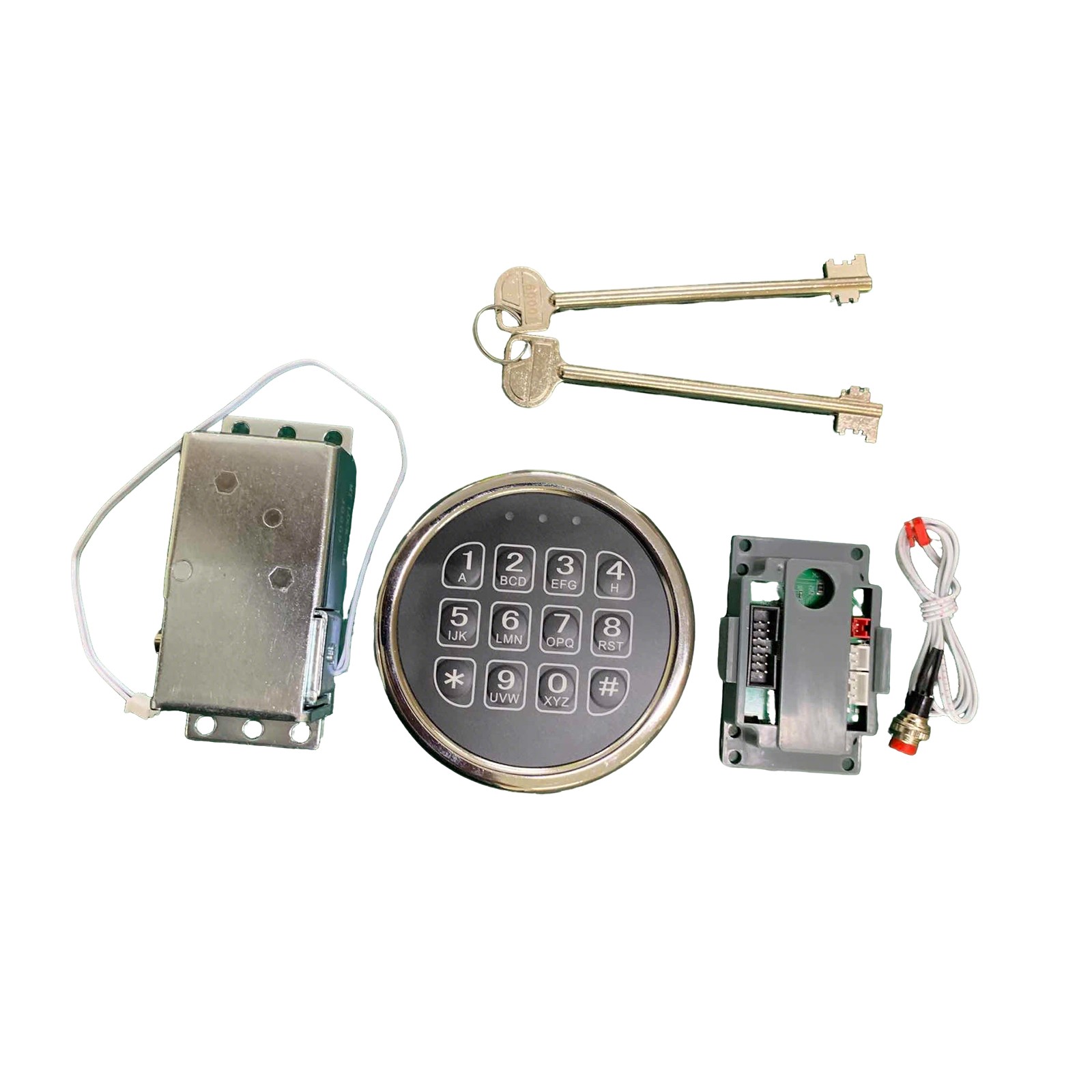 Stack-On Safe Lock Electronic Digital Safe Lock Replacement Solenoid W/ 2 Key Y1