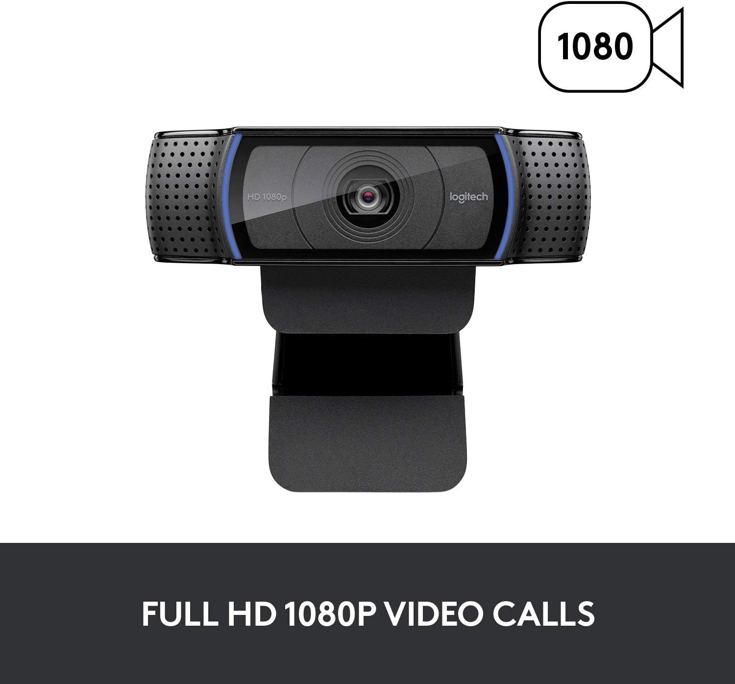 Logitech 920x HD Pro Webcam, Full HD 1080p/30fps