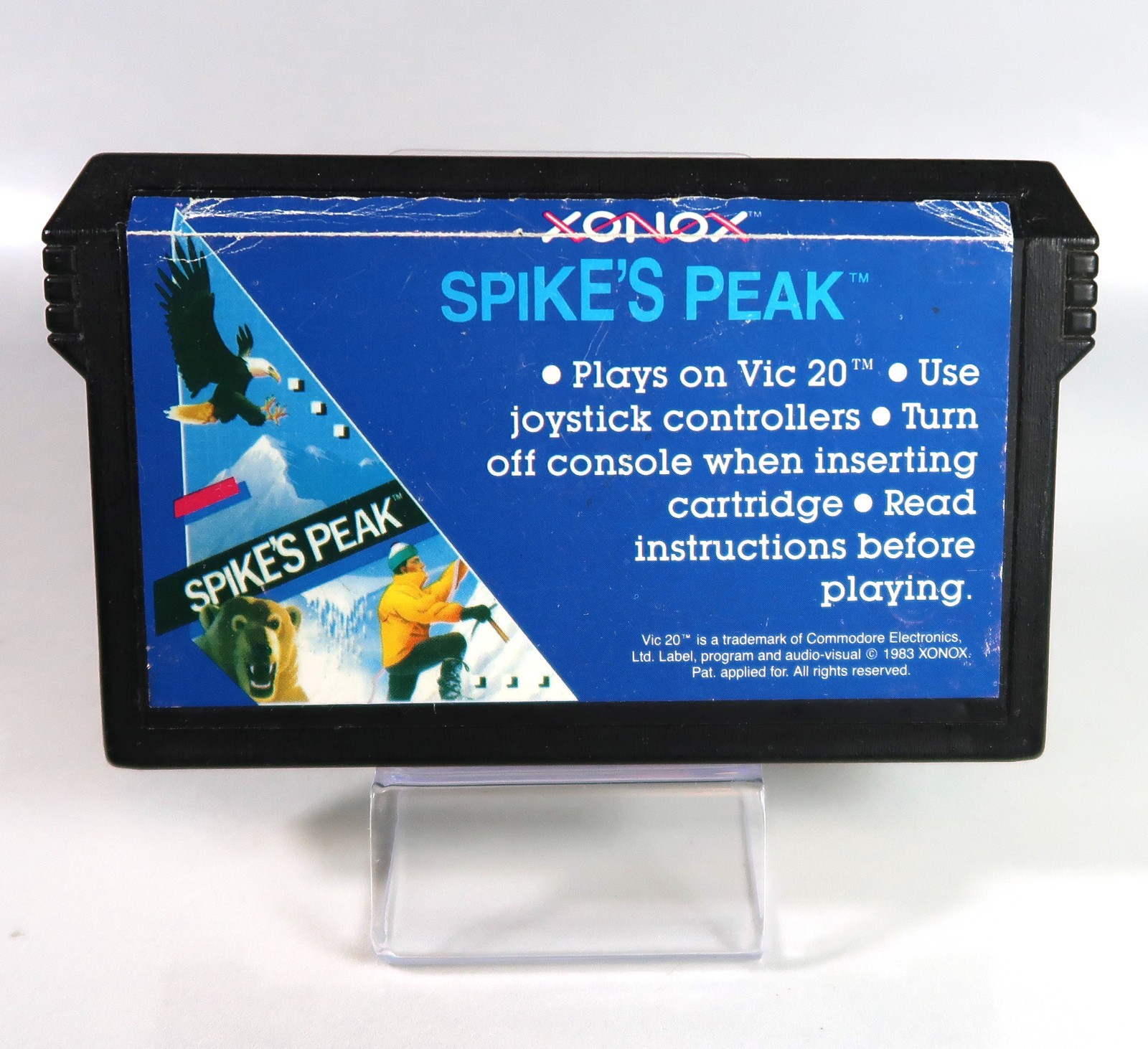 Commodore VIC-20: SPIKE'S PEAK Cartridge by Xonox - Tested & WORKS!