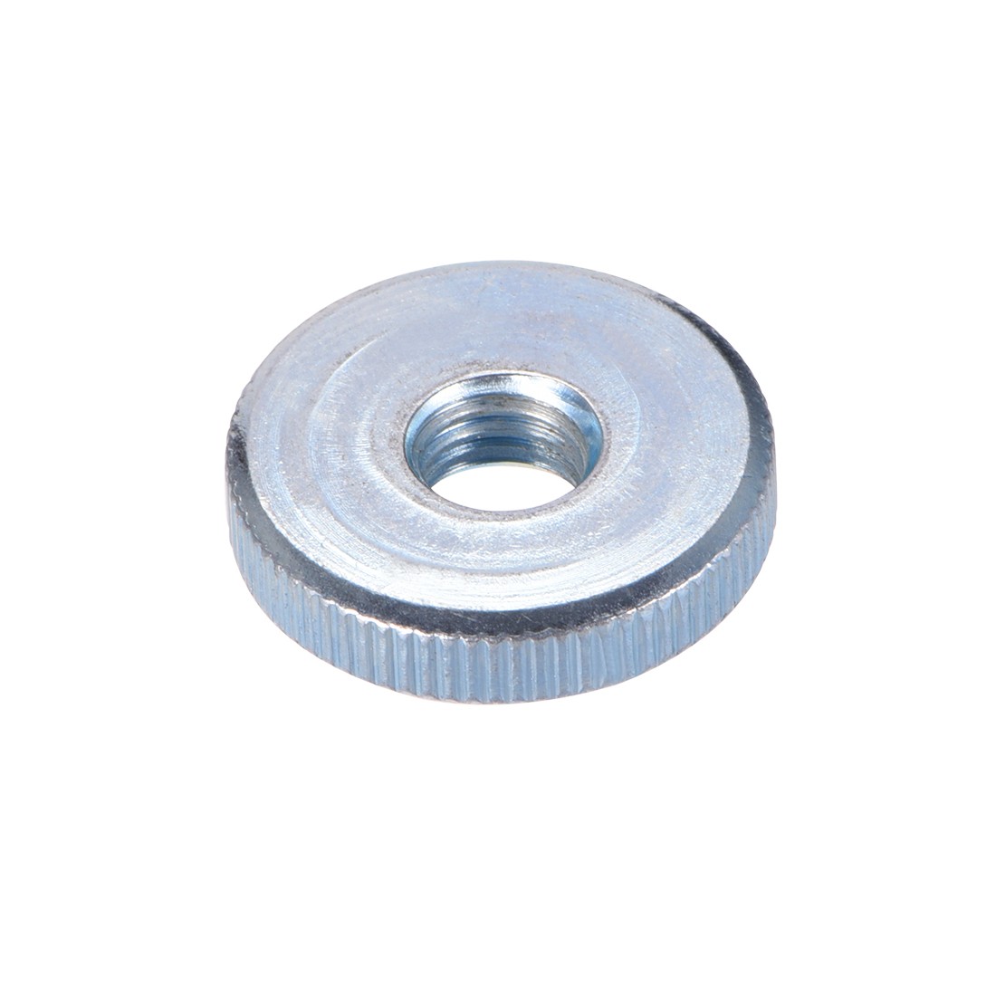 5 x Knurled Thumb Nuts M8 Female Threaded Thin Type Blue Zinc Plating