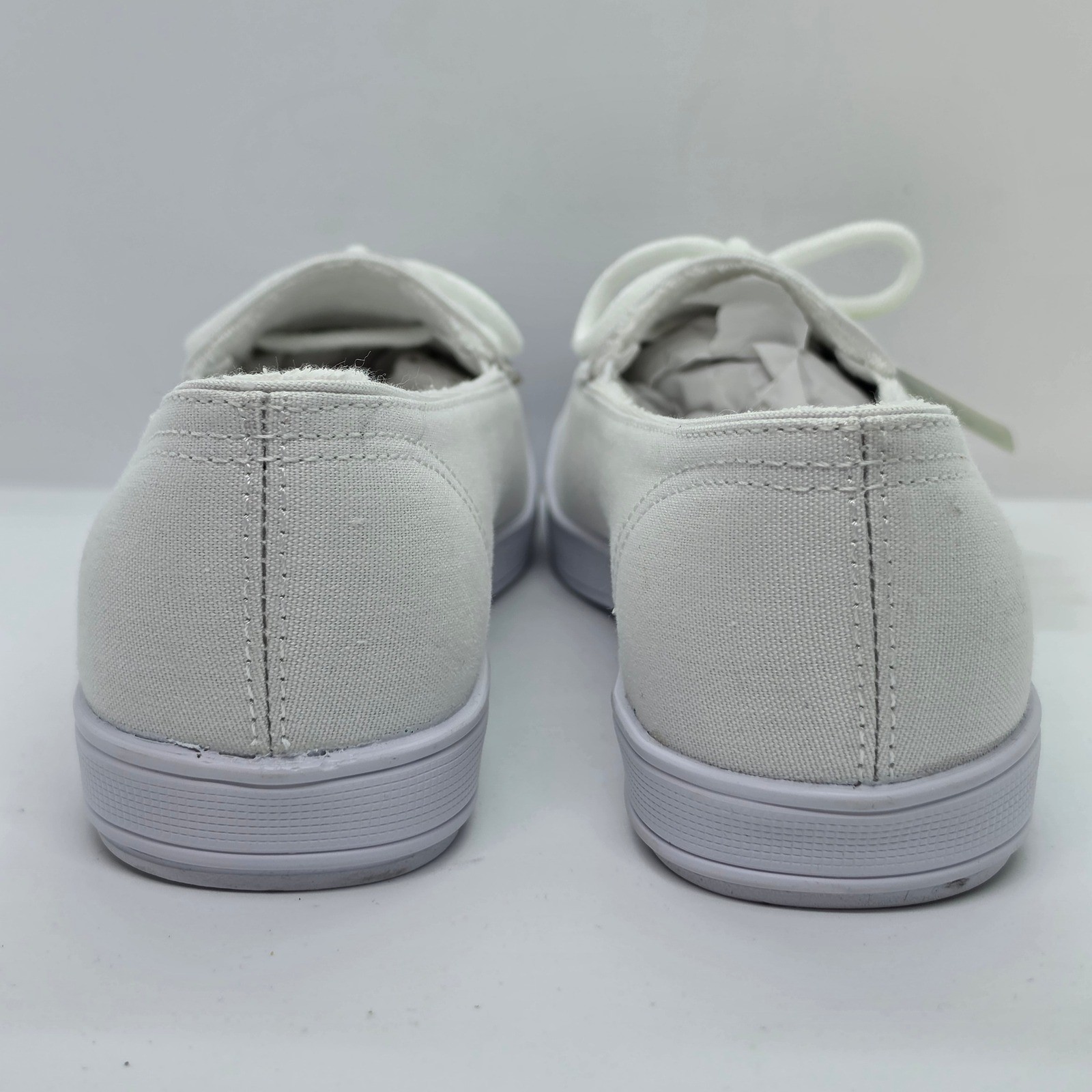 Grasshoppers Purefit Comfort White Canvas Slip On Sneakers EF21875 Womens 8W