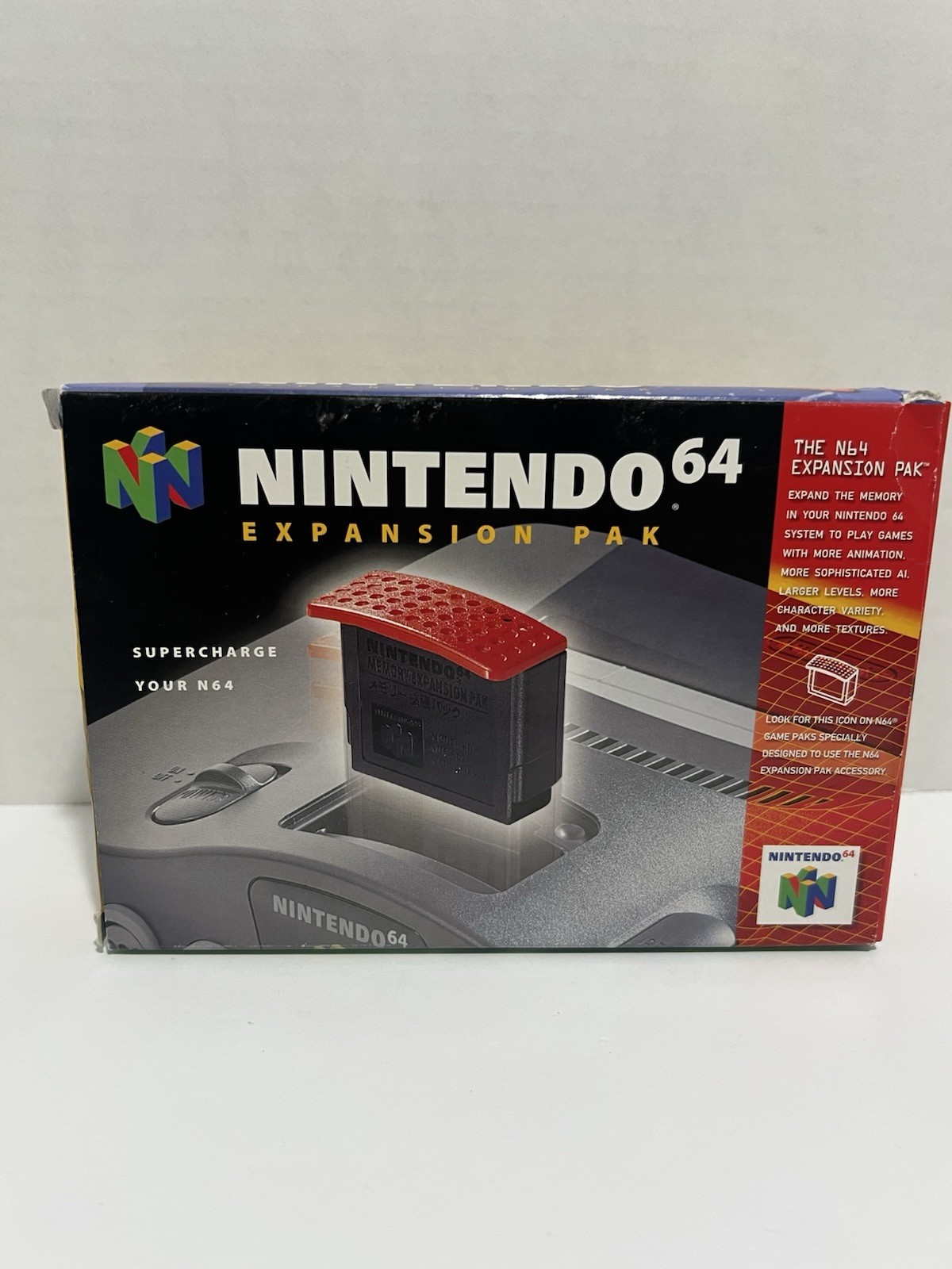 Nintendo 64 Expansion Pak N64 Expansion Pack W/ Box & Removal Tool, Tested