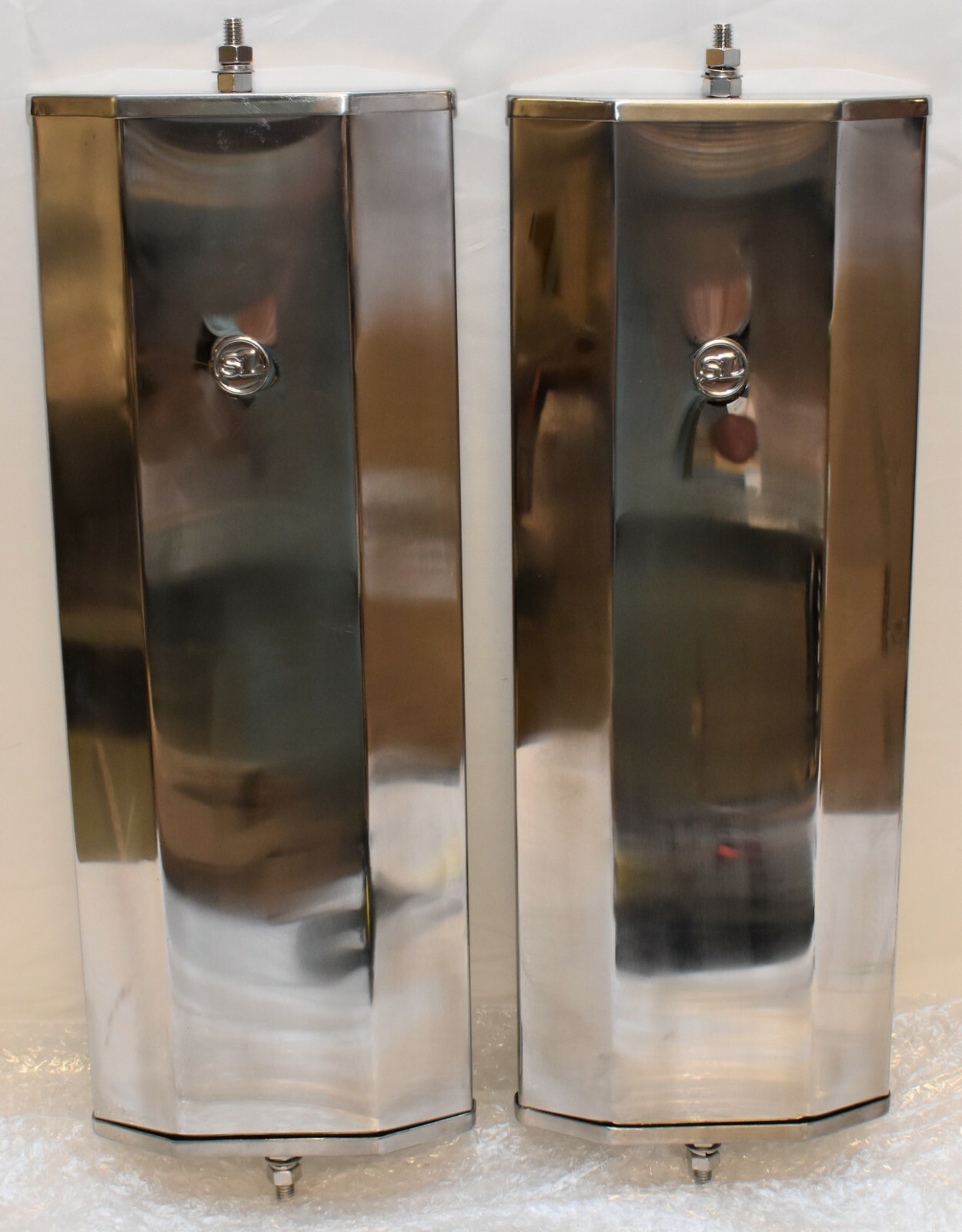 COMMERCIAL TRUCK 6"X16" RECTANGULAR CAB MIRROR - PAIR w/ MOUNTING STUD