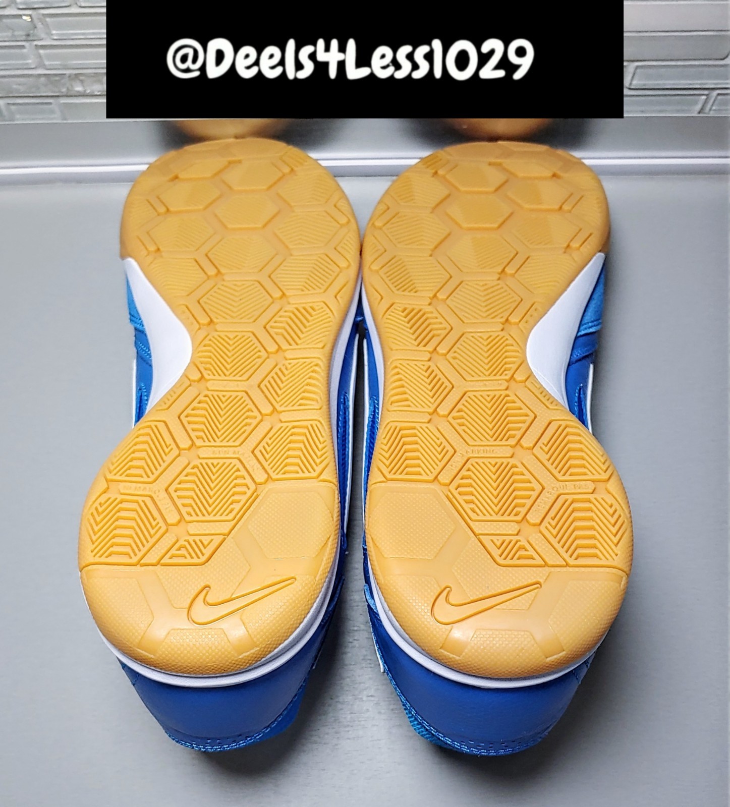 Nike Gato Turf Soccer Mens Photo Blue Gum Brown White HQ6019-400