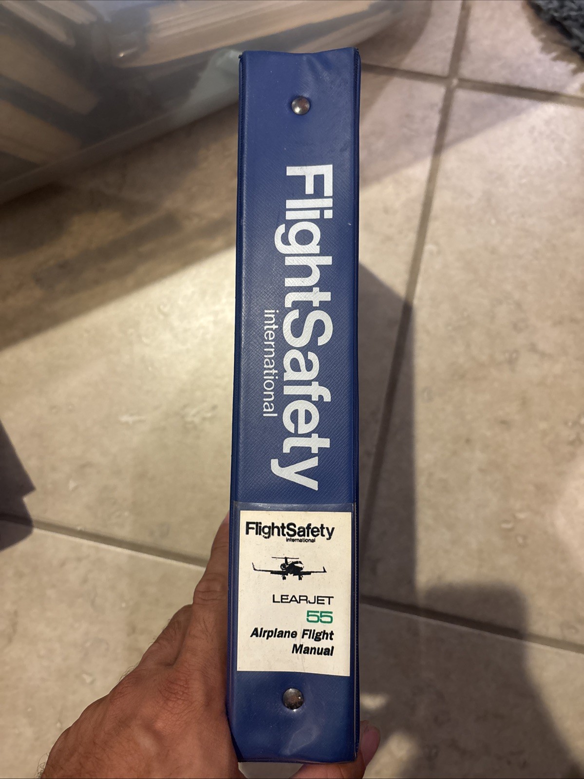 FAA Approved Airplane Flight Manual Gates Learjet 55 Flight Safety 1981