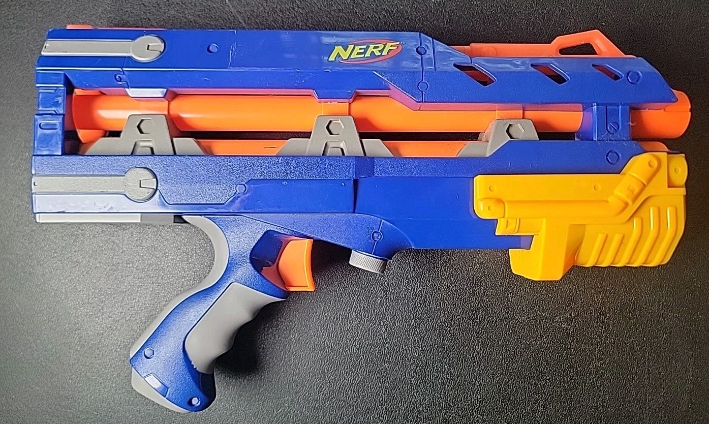 Nerf N-Strike Elite Longshot CS-6 Front Blue 2006 Hasbro