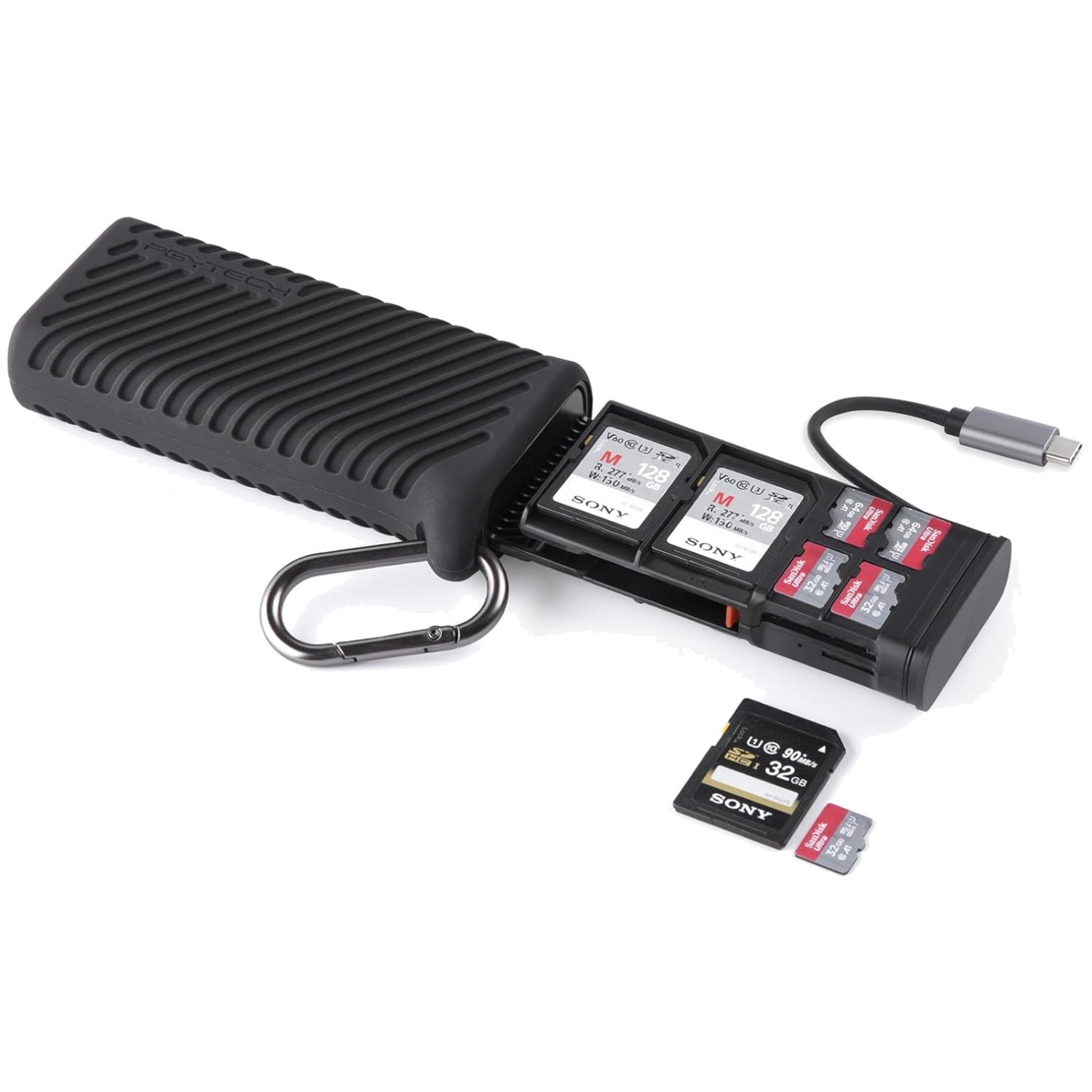 High-Speed 2-in-1 SD Card Reader Type-C Adapter
