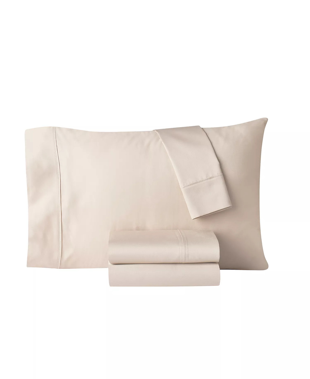 Heritage Home 800 Thread Count Cotton Blend & Polyester QUEEN Sheet Set Taupe