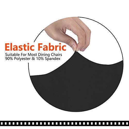 SARAFLORA Office Chair Cover- Large, Black- Removable Computer Chair Cover for