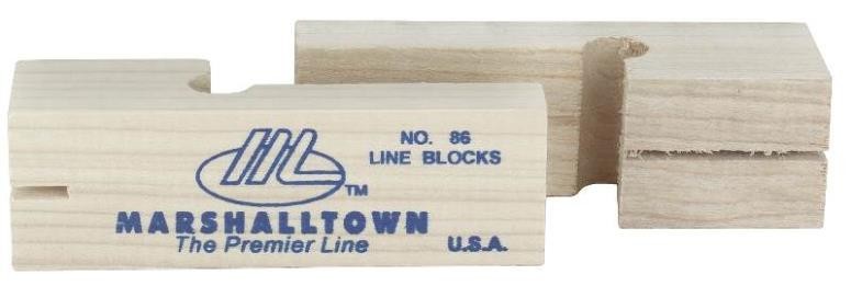 NEW MARSHALLTOWN 86 USA MADE MASONARY WOODEN LINE BLOCKS NEW 8229304