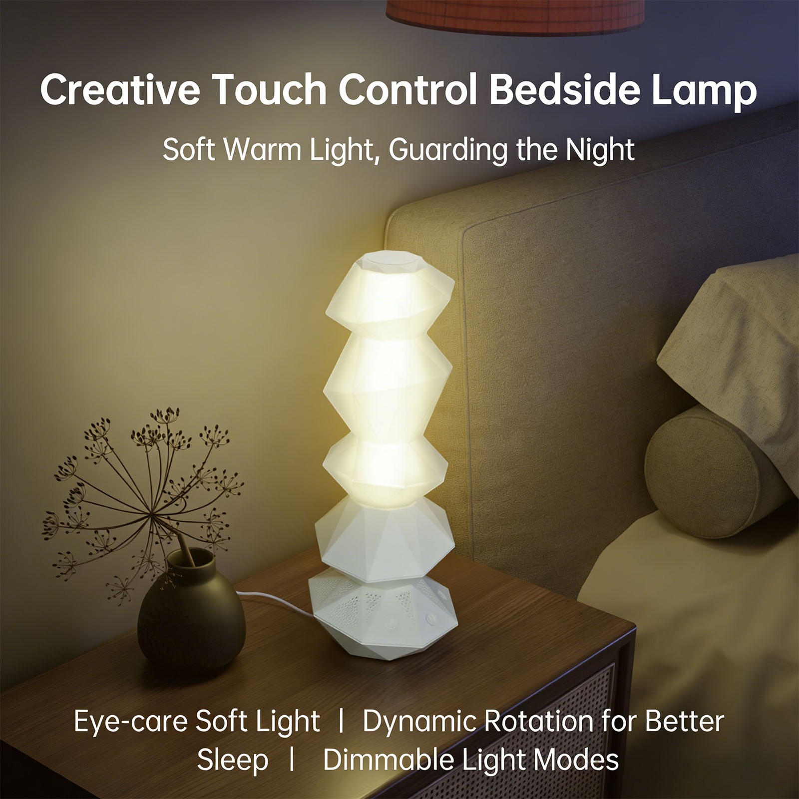 4-360 Degree Rotating Bluetooth Speaker Night Light For Home Decor