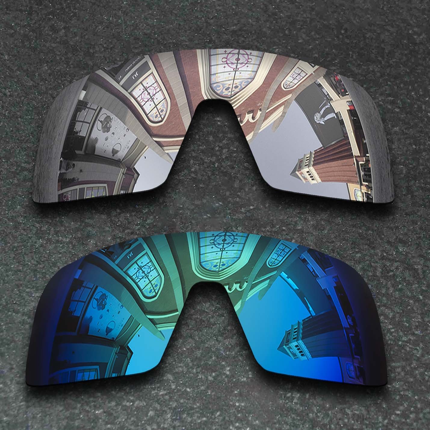 Silver&Blue Replacement Lenses For-Oakley Sutro Lite OO9463 Polarized