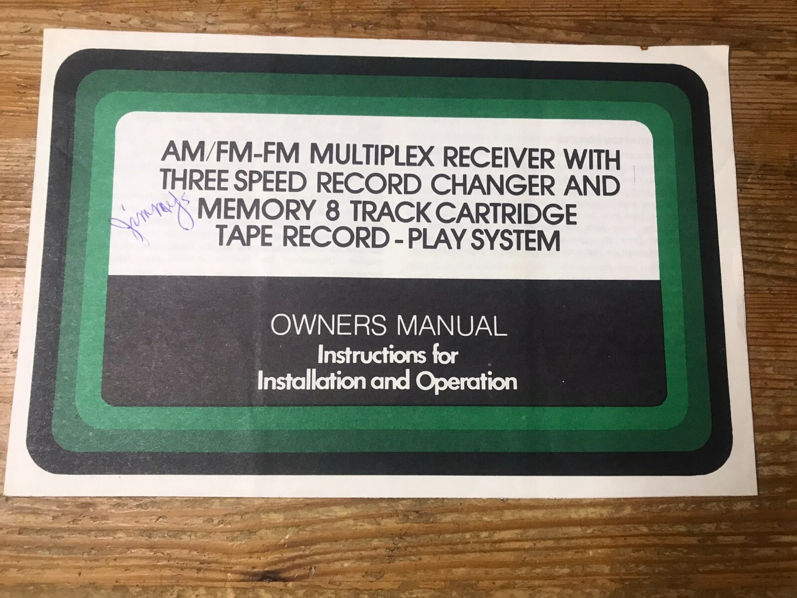 Multiplex Receiver Owners Manual Instructions Guide Booklet Stereo Radio