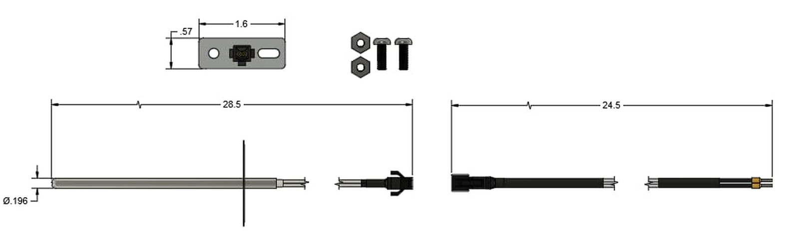 Replacement for RTD Temperature Sensor Probe Compatible with Pit Boss 700