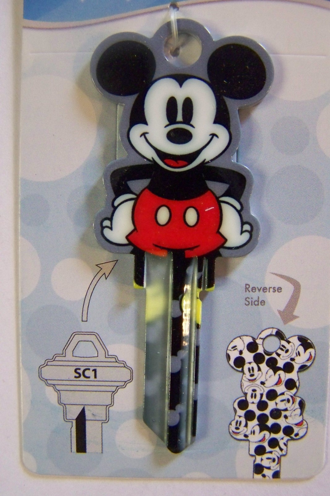 Mickey Mouse shape Disney Schlage SC1 house key blank