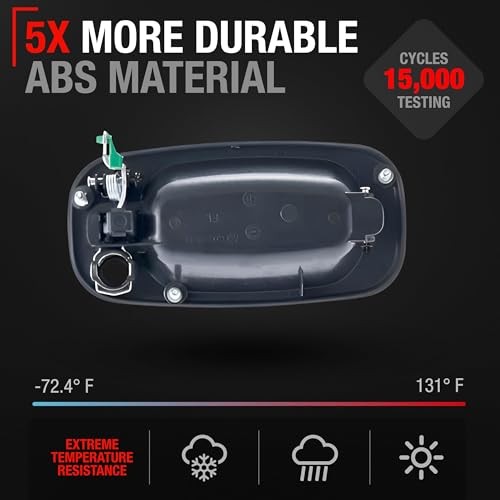 Exterior Front Driver Door Handle - Compatible with 1999-2006 Front Left